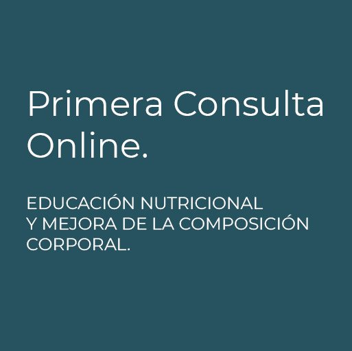 Primera consulta nutricional online
